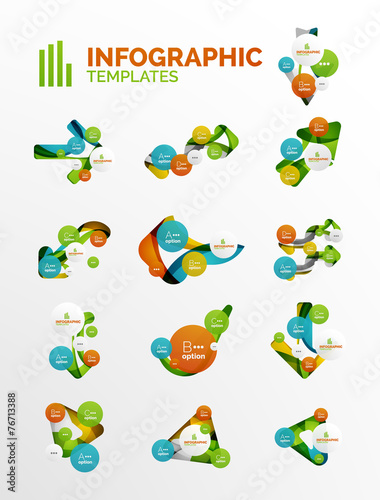 Set of modern business infographics