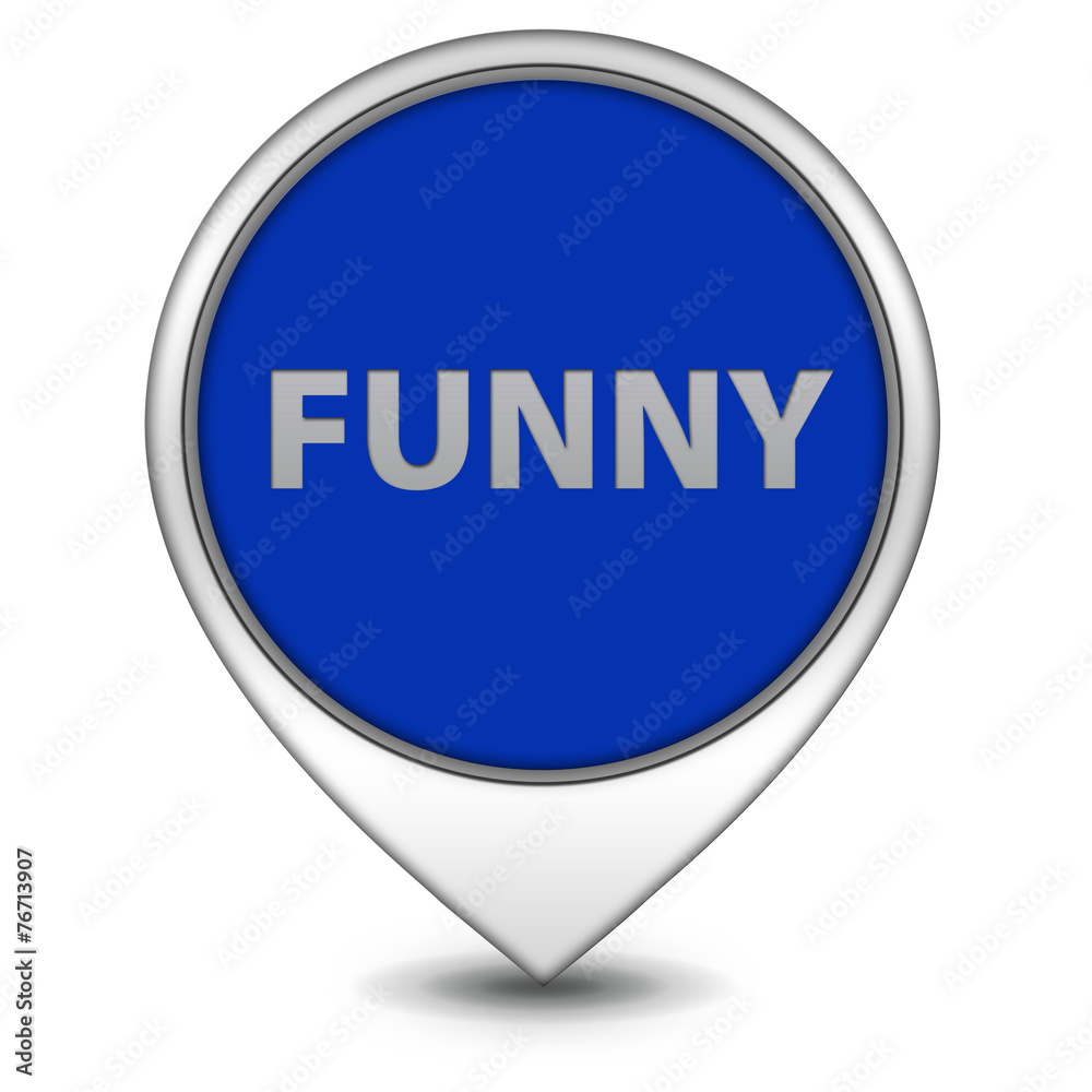 Funny pointer icon on white background Funny pointer icon on white background