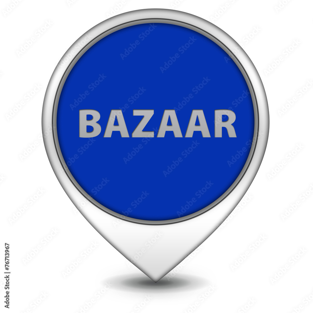 Bazaar pointer icon on white background Bazaar pointer icon on white background