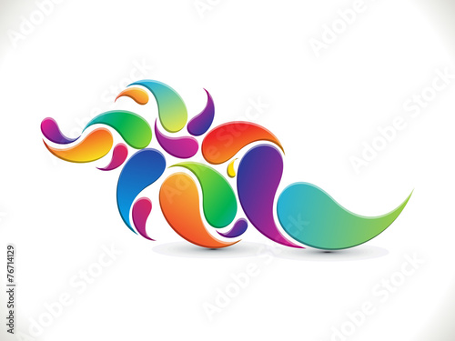 abstract artistic colorful floral background