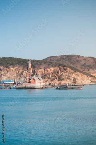 Fishing boat out from the wharf