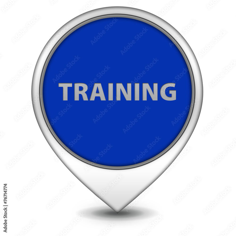 Training pointer icon on white background Training pointer icon on white background