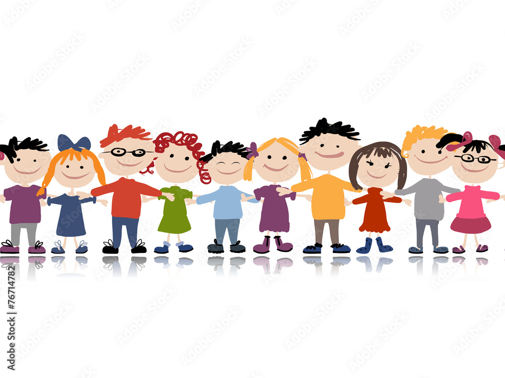 Funny children, seamless pattern for your design Funny children, seamless pattern for your design