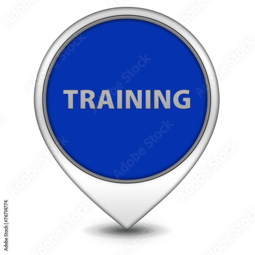 Training pointer icon on white background
