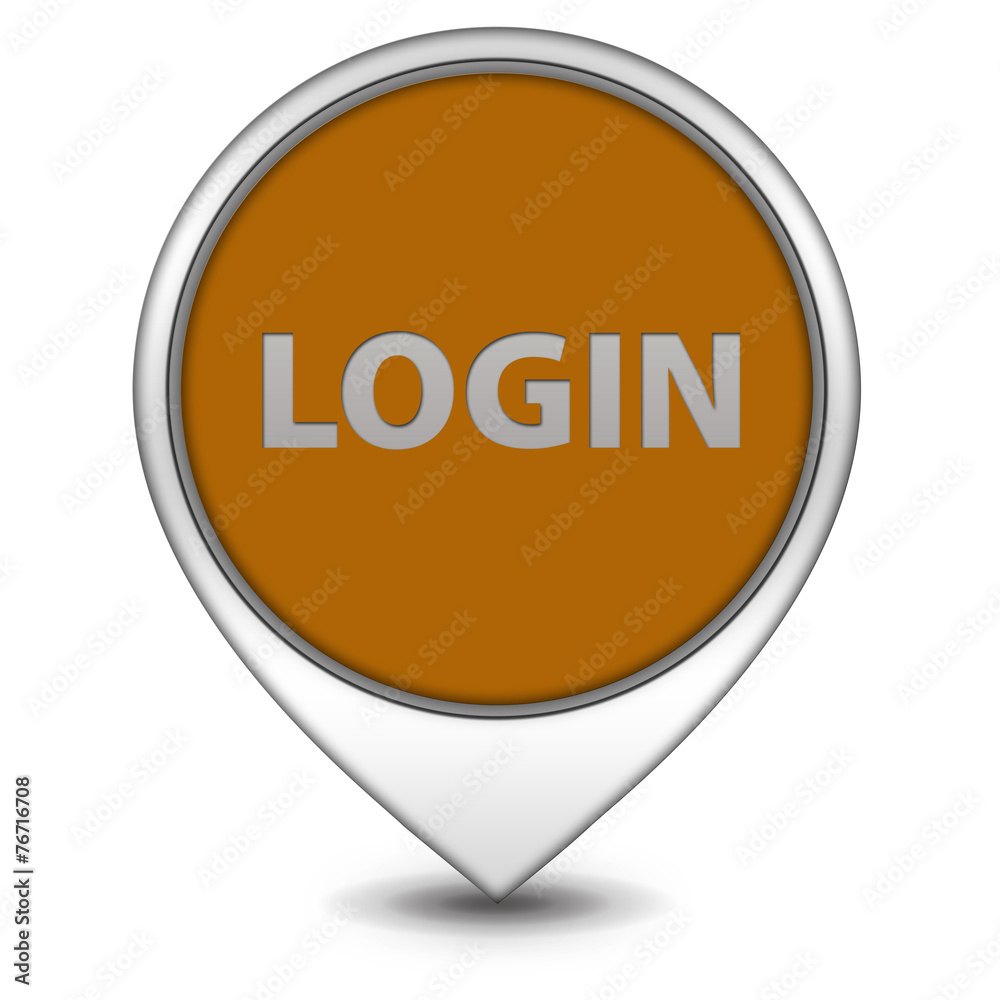 login pointer icon on white background login pointer icon on white background