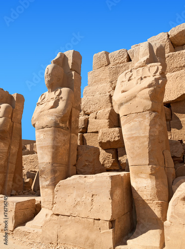 Fotoroleta egipt statua słońce antyczny pejzaż