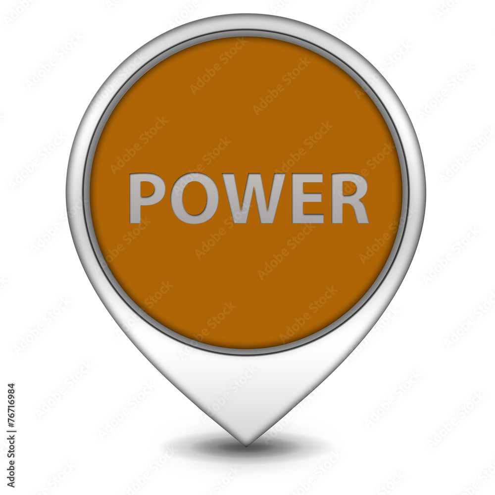 power pointer icon on white background power pointer icon on white background