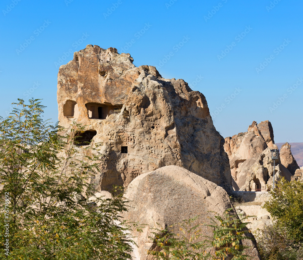 Cappadocia, Rock formations in Goreme National Park, Turkey.