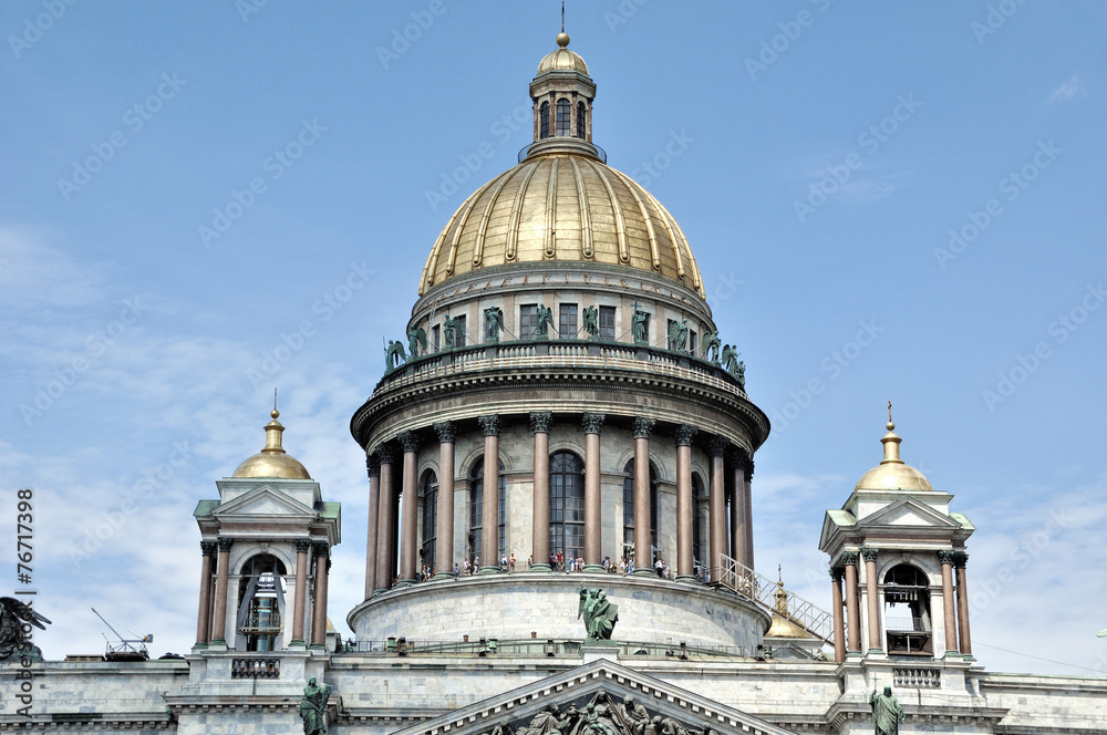 Saint Isaac's Cathedral in St. Petersburg in summer Saint Isaac's Cathedral in St. Petersburg in summer