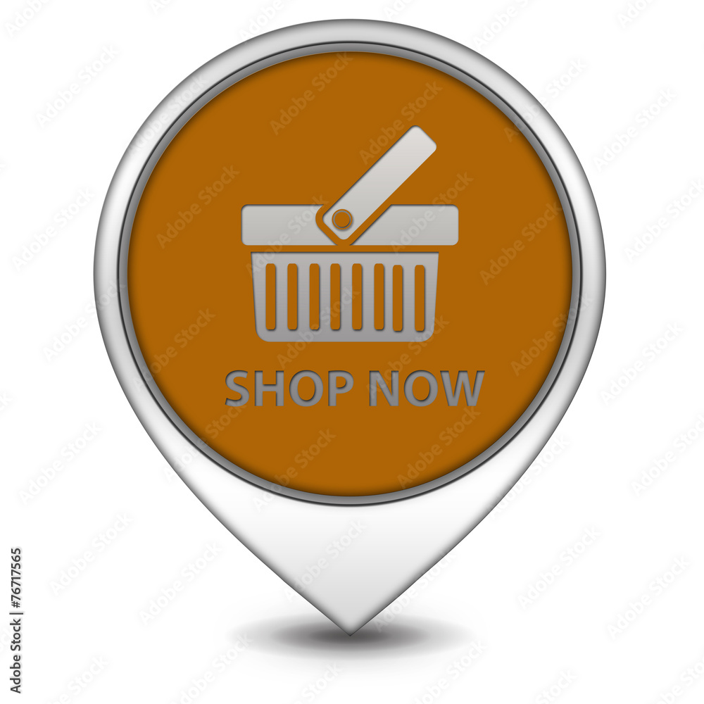 Buy now pointer icon on white background Buy now pointer icon on white background