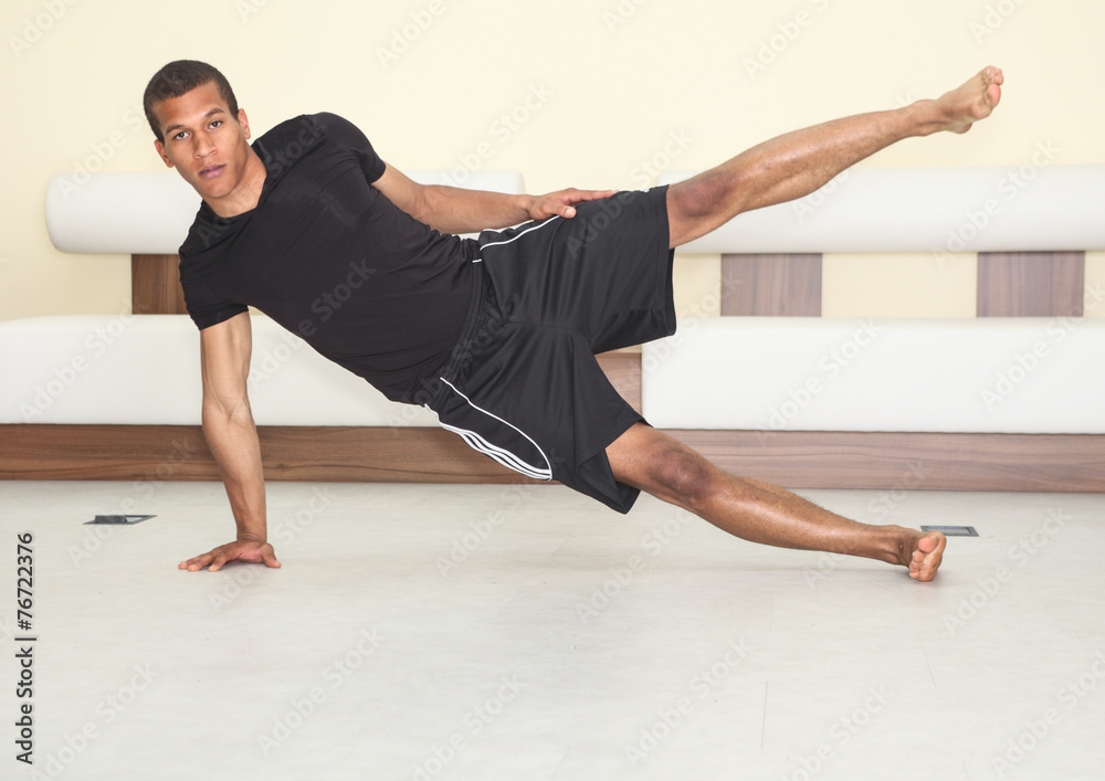 Fototapeta premium Fitness Training - man doing sport excercise