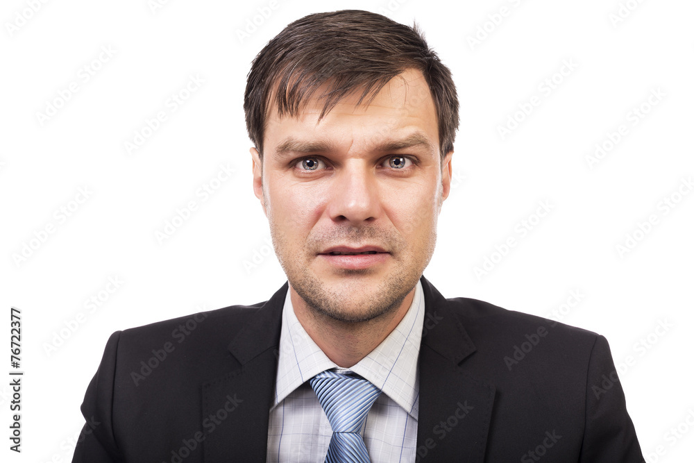 Portrait of a young handsome businessman isolated Portrait of a young handsome businessman isolated