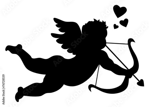 Silhouette of Cupid