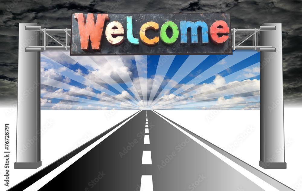 Fototapeta premium welcome