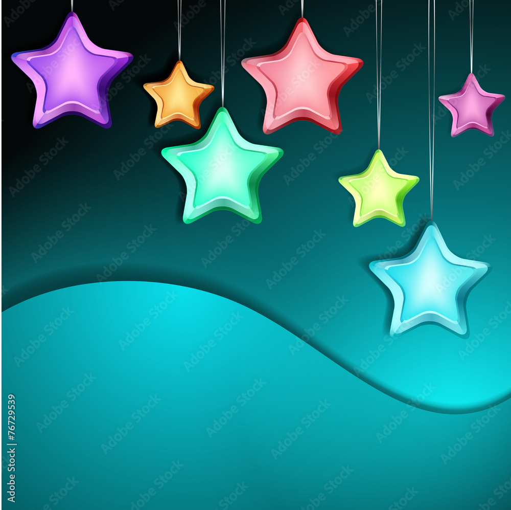 Bright Abstract Vector Background with Shiny Stars. Can be used Bright Abstract Vector Background with Shiny Stars. Can be used