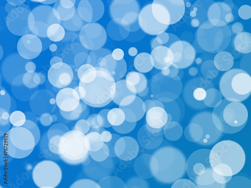 Blue bokeh background abstract