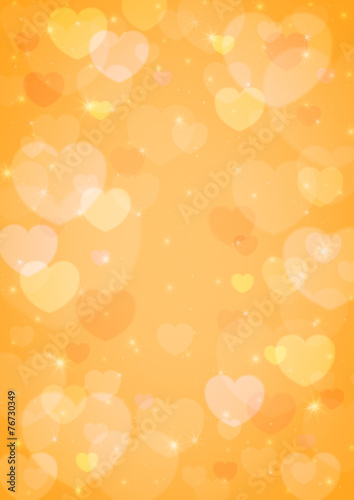 light heart bokeh for love background