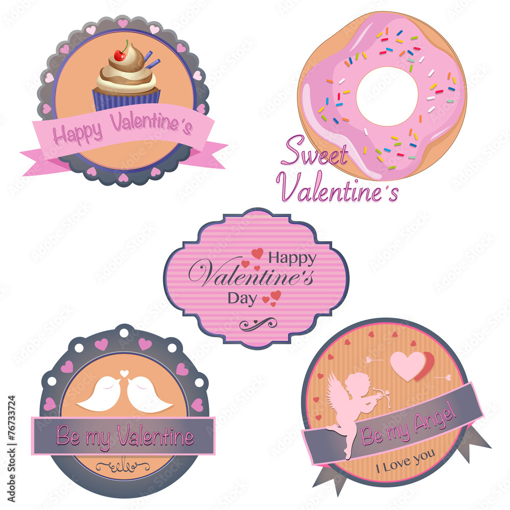 Vector collection of valentines day design. Vector collection of valentines day design.
