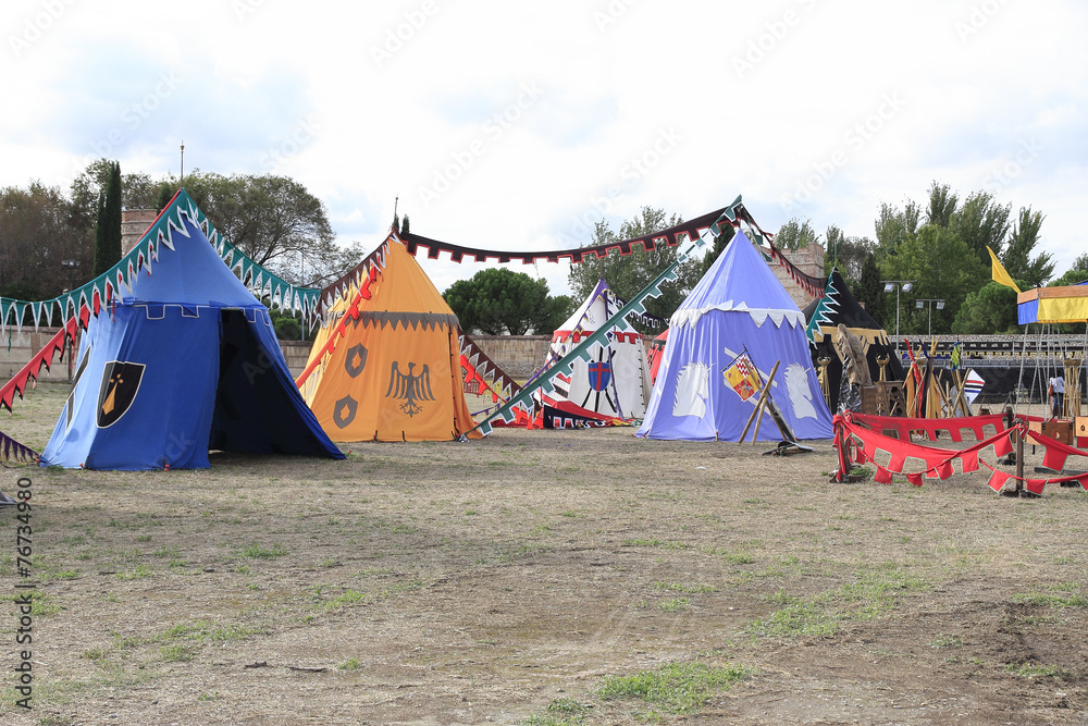 medieval military camp