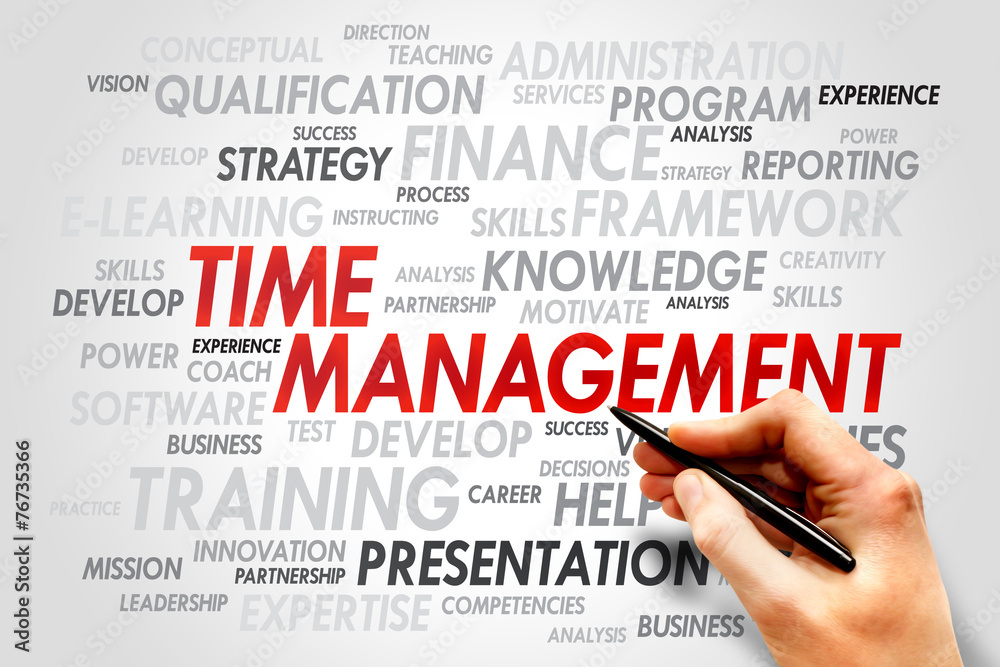 Time Management word cloud, business concept Time Management word cloud, business concept
