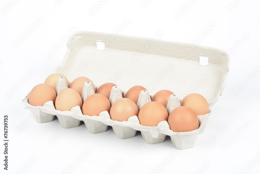 Huevos en cartón