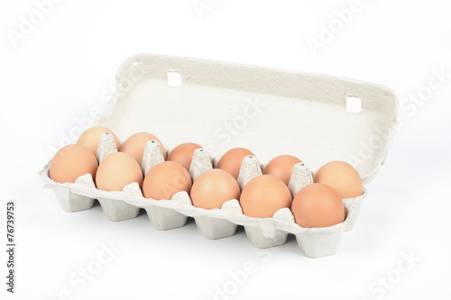Huevos en cartón