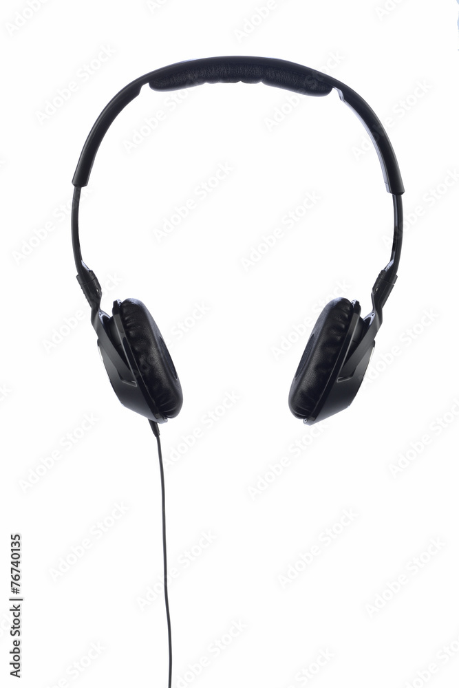 referencia Hazme almohada Auriculares para escuchar música Stock Photo | Adobe Stock