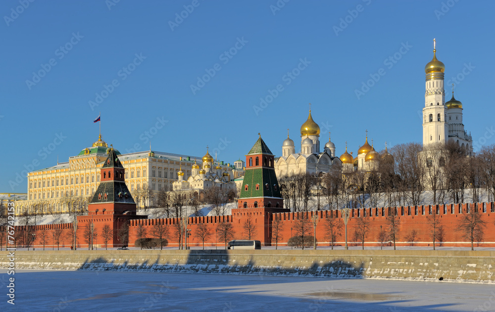 Moscow Kremlin from the Moscow-River embankment