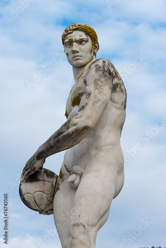 Statue of ball player