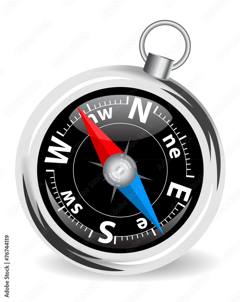 illustration of the steel compass illustration of the steel compass