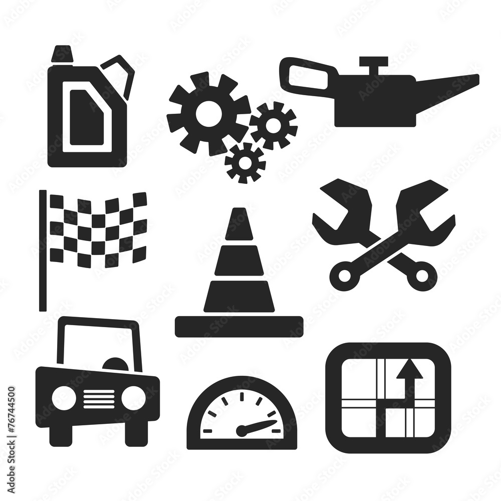 Cars vector web and mobile icons. Vector Cars vector web and mobile icons. Vector