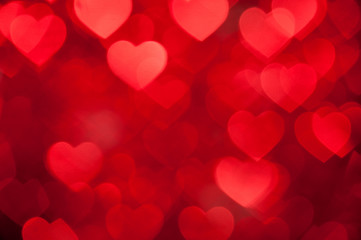 red heart shape holiday background