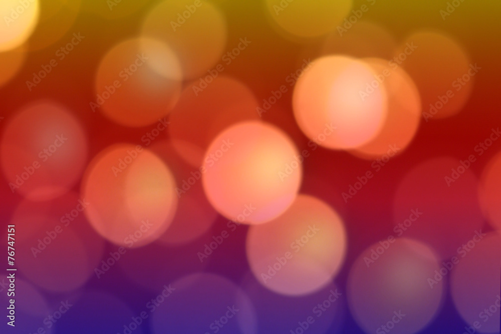 Fototapeta premium Colorful blurry bokeh on a black background
