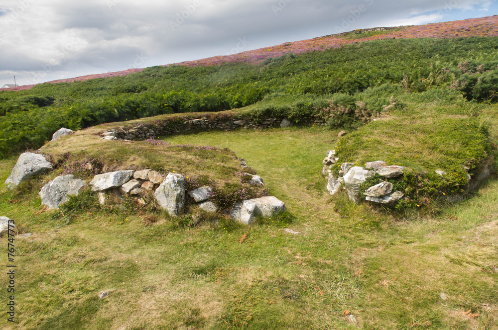 Ty Mawr Ancient Hut Circle on Holyhead, Anglesey