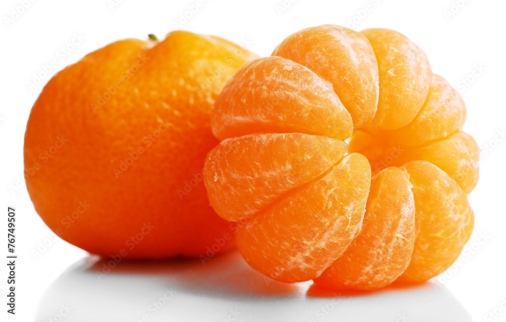 Tangerines isolated on white Tangerines isolated on white