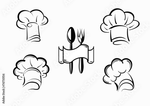vector icons chefs and hubcaps