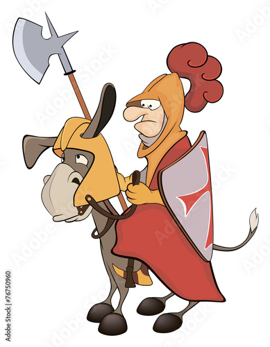 A knight and a knightly donkey