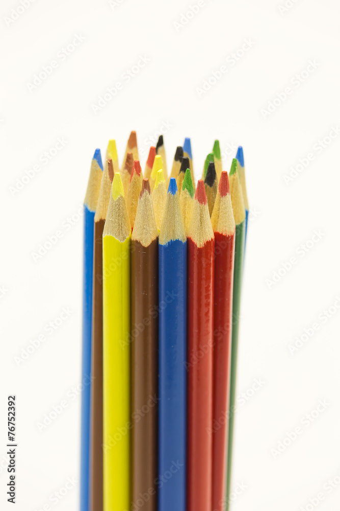 Colored pencils , can be used as a background Colored pencils , can be used as a background