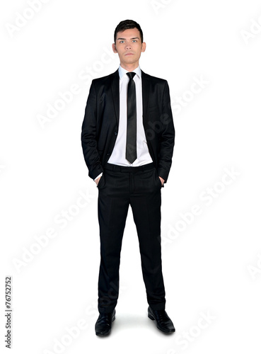 Business man looking to camera