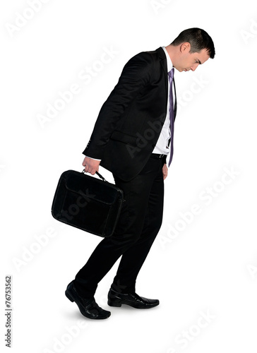 Business man walk depressed