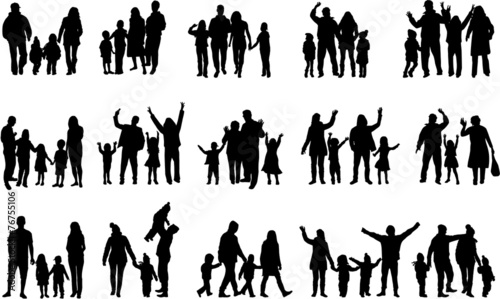 Family silhouettes