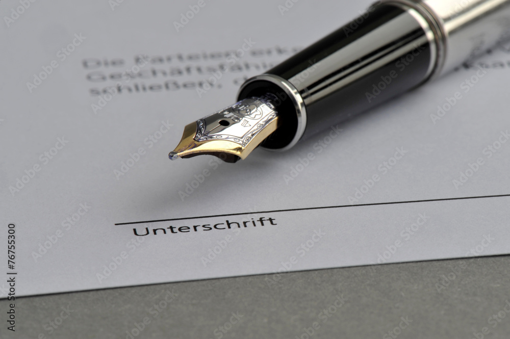Unterschrift, Signatur, Vertragsrecht, Faksimile, unterschreiben Unterschrift, Signatur, Vertragsrecht, Faksimile, unterschreiben