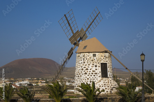 Windmill in Lajares Fuerteventura Las Palmas Canary Islands Spai