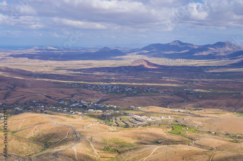 View across the mountains  Fuerteventura Canary islands Las palm