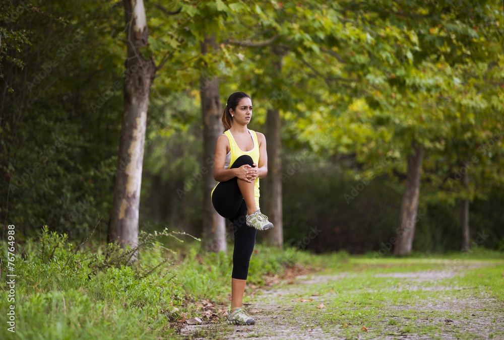 Woman exercising in outdoor