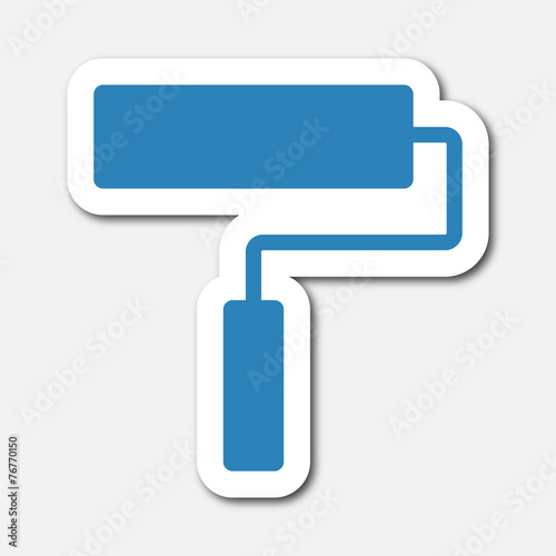 Logo rouleau. Peinture.