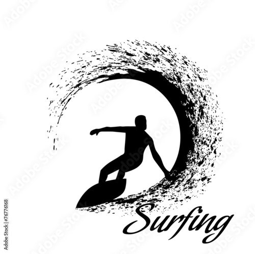 silhouettes of surfers