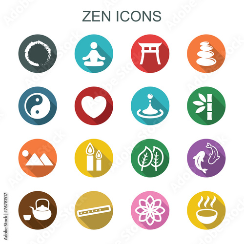 zen long shadow icons