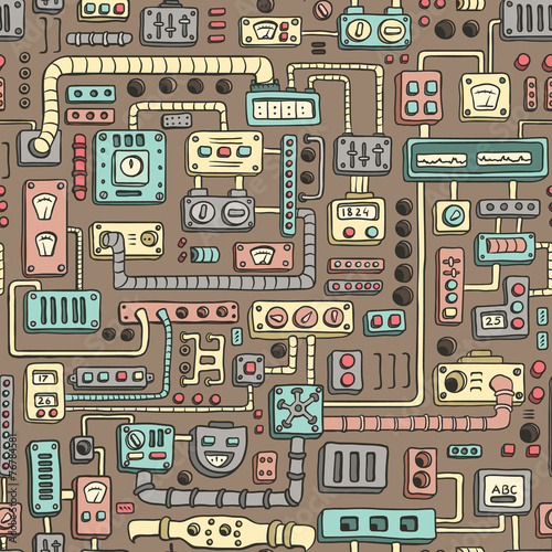 Appliances seamless pattern