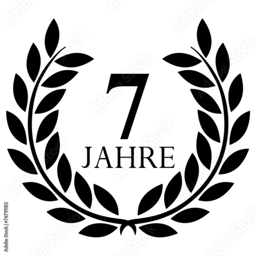 Lorbeerkranz. 7 jahre jubiläum